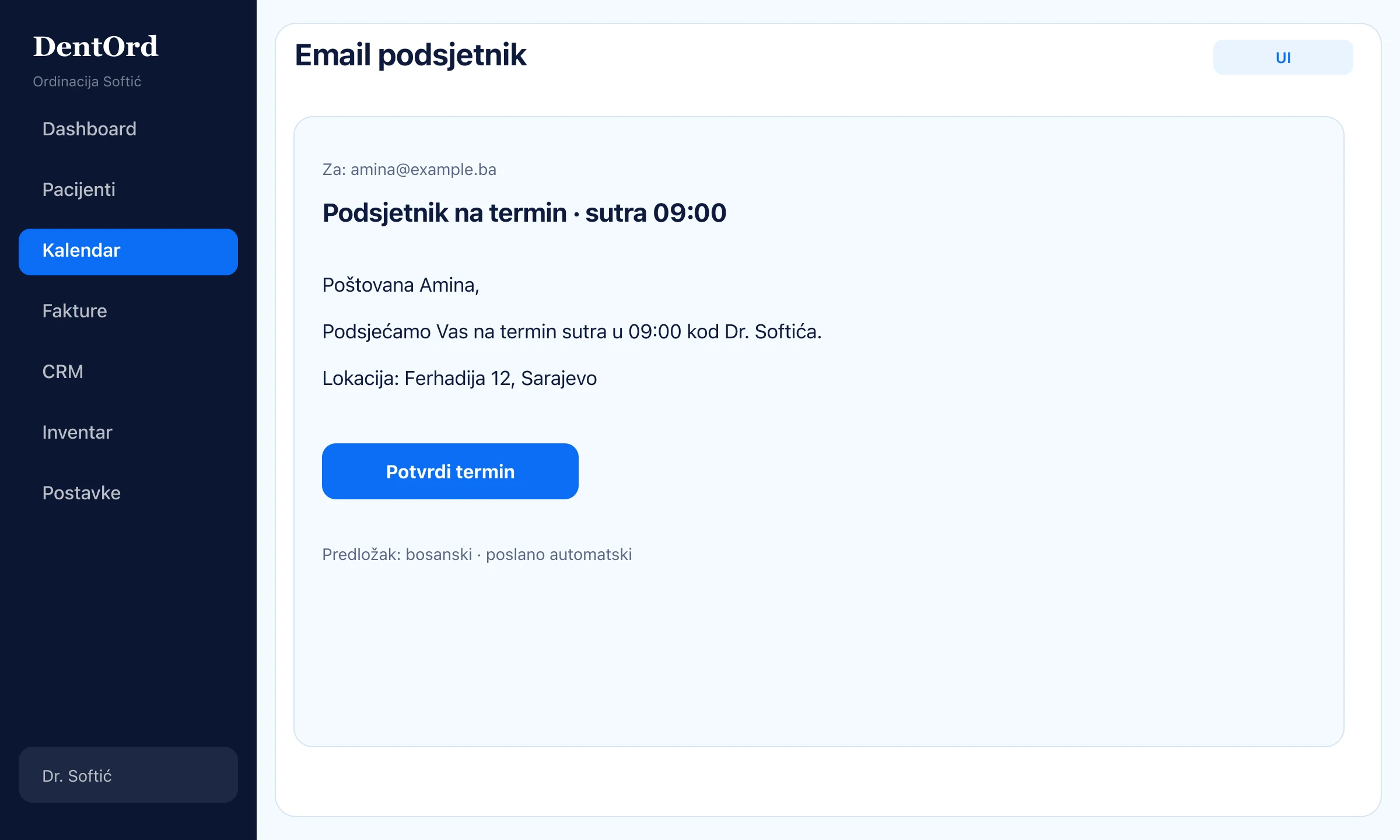 CRM inbox