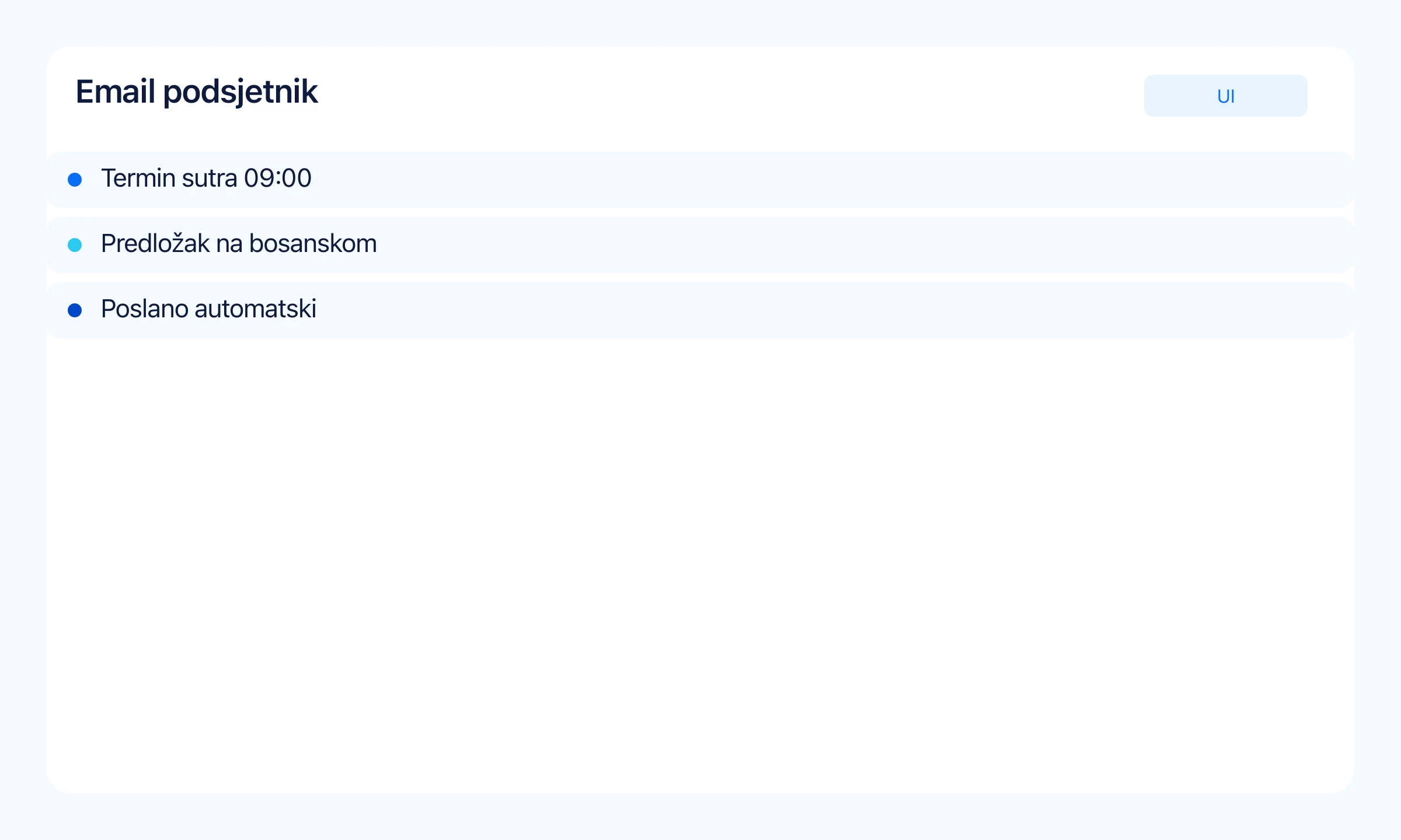 CRM inbox